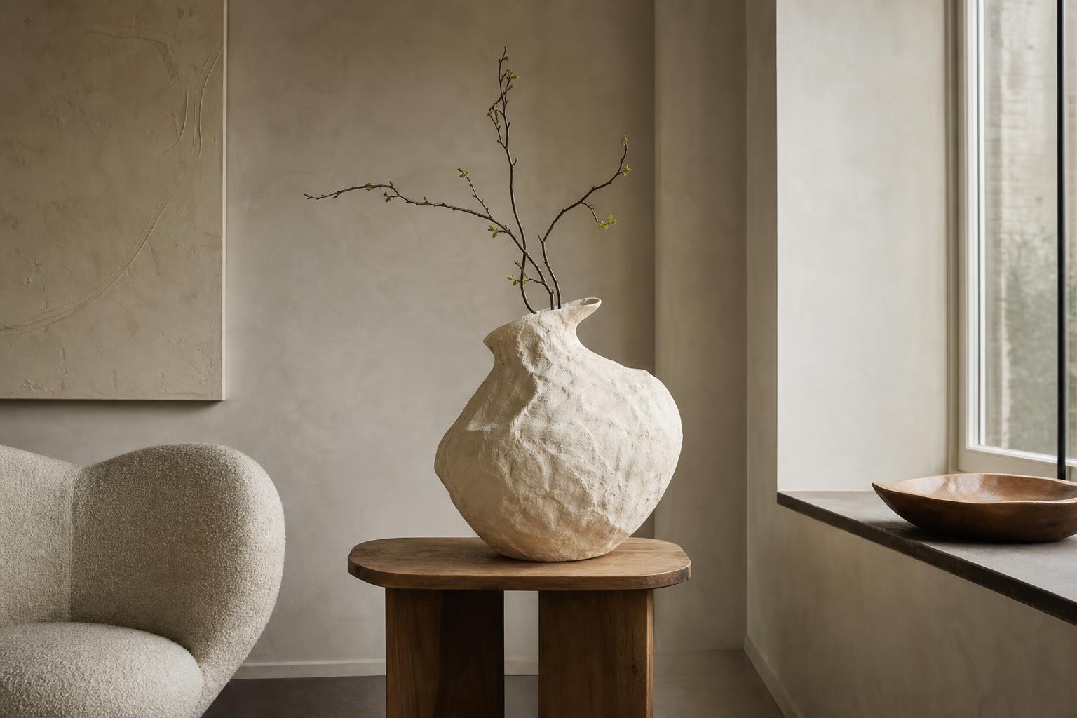 De herwaardering van textuur met papier-maché