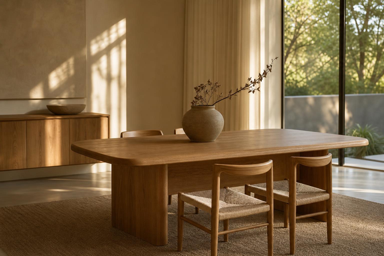 De herwaardering van de houten eettafel